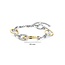 Ti Sento Milano TI SENTO MILANO 23096ZY Zilver Gerodineerde armband zilver/verguld open ovale schakels zirkonia