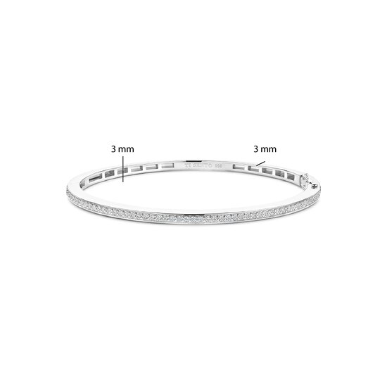 Ti Sento Milano TI SENTO MILANO 2889ZI Zilver Gerodineerde bangle zilver zirkonia
