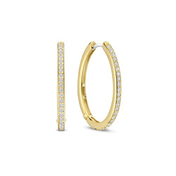 TI SENTO MILANO 7789ZY zilver gerhodineerde zilver verguld ovaal creolen zirkonia