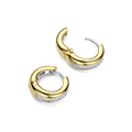 Ti Sento Milano TI SENTO MILANO 78049ZY zilver gerhodineerde zilver verguld oorcreolen met middenbaan zirkonia