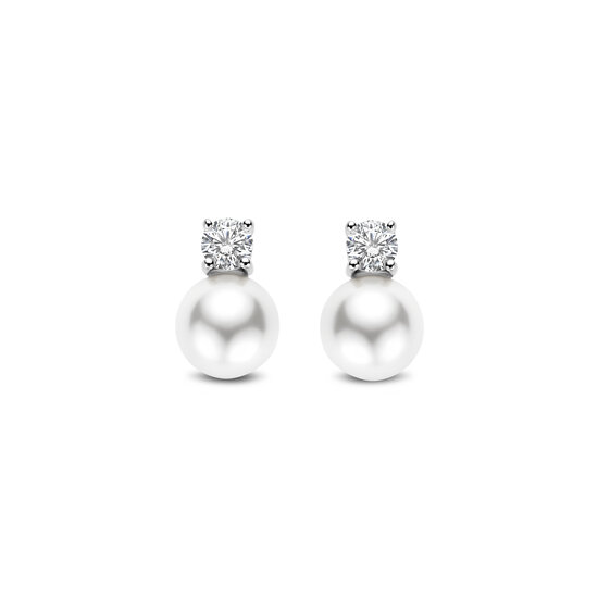 Ti Sento Milano TI SENTO MILANO 78060PW zilver gerhodineerde zilver oorstekers  met pareltje