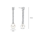 Ti Sento Milano TI SENTO MILANO 78070PW zilver gerhodineerde zilver oorsteker met zirkonia en pareltje