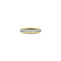 Ti Sento Milano TI SENTO MILANO 12406ZY Zilver gerhodineerde ring met verguld, middenbaan zirkonia