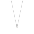 Ti Sento Milano TI SENTO MILANO 34125PW/42 Zilver gerhodineerd collier met hanger, witte parel met zirconia, 42 cm