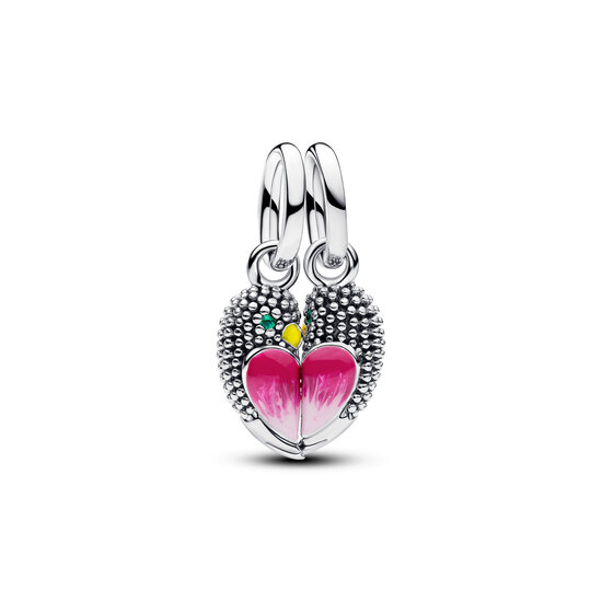 Pandora PANDORA 794484C01 Magnetic love birds sterling silver splittable dangle with crystal and enamel