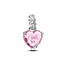 Pandora PANDORA 794464C01 Heart sterling silver dangle with pink zirconia