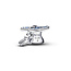 Pandora PANDORA 794461C01 Graduation cap 2026 sterling silver charm with blue crystal