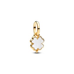 PANDORA 764564C01 Clover 14k gold-plated unique metal blend mini dangle