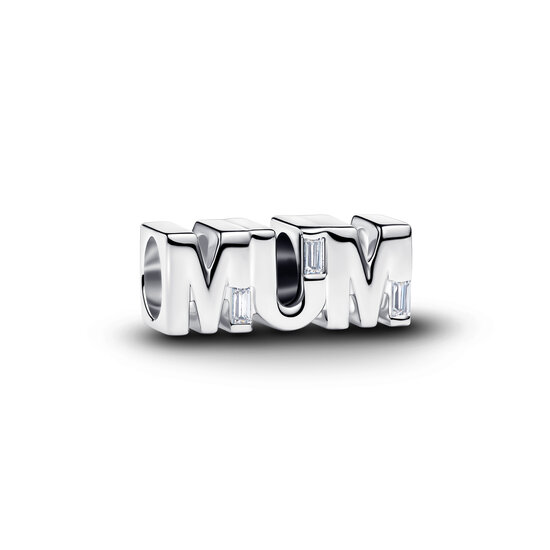 Pandora PANDORA 794455C01 MUM sterling silver charm with zirconia