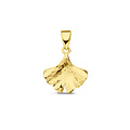 Collectie Milikan Huiscollectie 14krt geelgouden hanger, Ginkgo blaadje, 13.5x12.5 mm, 1060170