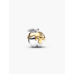 PANDORA DISNEY 764384C01 Snow White apple sterling silver and 14k gold-plated charm