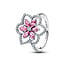 Pandora PANDORA 194577C01  Herbarium cluster sterling silver ring with fancy pink zirconia