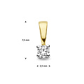 Collectie Milikan Huiscollectie 14 krt bicolor solitairhanger met 1x 0.10ct H/SI, 1060122