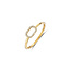 Blush BLUSH 1289YZI 14krt geelgouden ring, open ovaal bezet met zirconia's