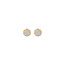Blush BLUSH 7396YZI 14krt geelgouden oorknoppen, plat rondje bezet met zirconia's, 5.4 mm