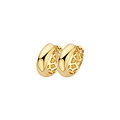 Blush BLUSH 7388YGO 14krt geelgouden klapcreolen, bol, 13.6 mm, 4.5 mm dik