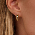 Blush BLUSH 7389YGO 14krt geelgouden klapcreolen, bol, 15.3 mm, 4.5 mm dik