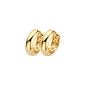 Blush BLUSH 7389YGO 14krt geelgouden klapcreolen, bol, 15.3 mm, 4.5 mm dik