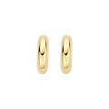 Blush BLUSH 7390YGO 14krt geelgouden klapcreolen, bol, 17.7 mm, 4.5 mm dik