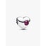 Pandora PANDORA 794161C07 Heart sterling silver charm with true red crystal, birthstone, Juli