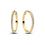 Pandora PANDORA SHINE 264652C01 14k gold-plated hoop earrings with zirconia, 22 mm