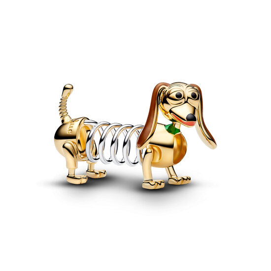 Pandora PANDORA DISNEY 764603C01 Toy Story Slinky Dog 14k gold-plated and sterling silver charm