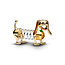 Pandora PANDORA DISNEY 764603C01 Toy Story Slinky Dog 14k gold-plated and sterling silver charm