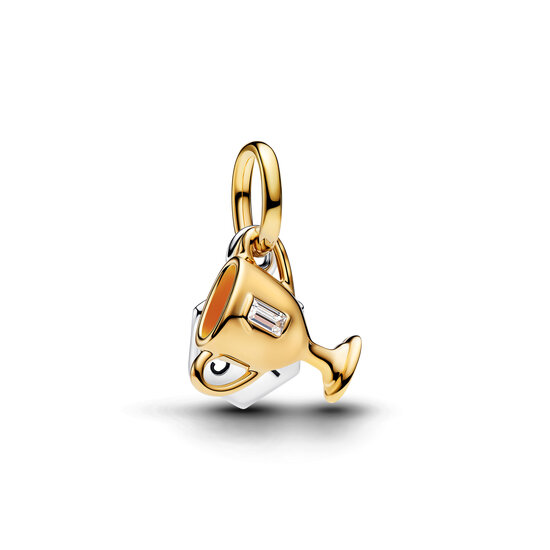 Pandora PANDORA SHINE 764715C01 Engravable trophy sterling silver and 14k gold-plated double dangle
