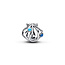 Pandora PANDORA 794695C01 Openwork shell sterling silver charm with blue enamel