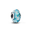 Pandora PANDORA 794701C01 Sterling silver charm with turquoise Murano glass with glitter
