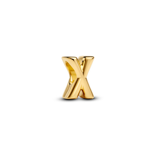 Pandora PANDORA SHINE 763970C00 Letter X 14k gold-plated charm