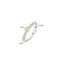 Ti Sento Milano TI SENTO MILANO 12429ZY Zilver gerhodineerde ring met verguld, 11x zirconia