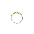 Ti Sento Milano TI SENTO MILANO 12429ZY Zilver gerhodineerde ring met verguld, 11x zirconia