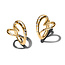 Pandora PANDORA 264664C01 14k gold-plated heart shaped hoop earrings with zirconia