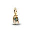 Pandora PANDORA SHINE 764490C01 Cicada 14k gold-plated dangle with zirconia and glittery blue and purple UV resin