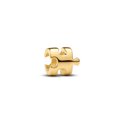 PANDORA SHINE 764514C00 Puzzle 14k gold-plated mini charm
