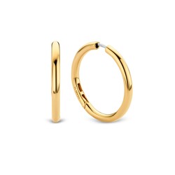 TI SENTO MILANO 7782SY Zilver vergulde ronde klapcreolen, 30 mm