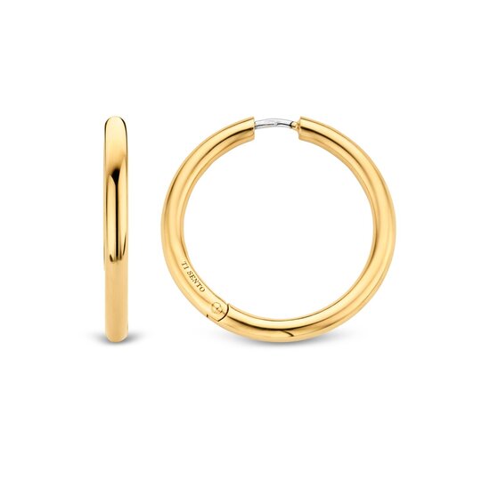 Ti Sento Milano TI SENTO MILANO 7782SY Zilver vergulde ronde klapcreolen, 30 mm
