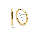 Ti Sento Milano TI SENTO MILANO 7782SY Zilver vergulde ronde klapcreolen, 30 mm
