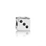 Pandora PRE-OWNED PANDORA 790116C zilveren bedel dobbelsteen