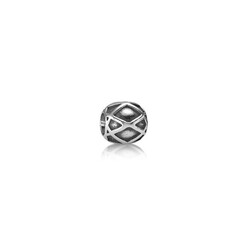 PRE-OWNED PANDORA 790165C zilveren bedel Criss Cross