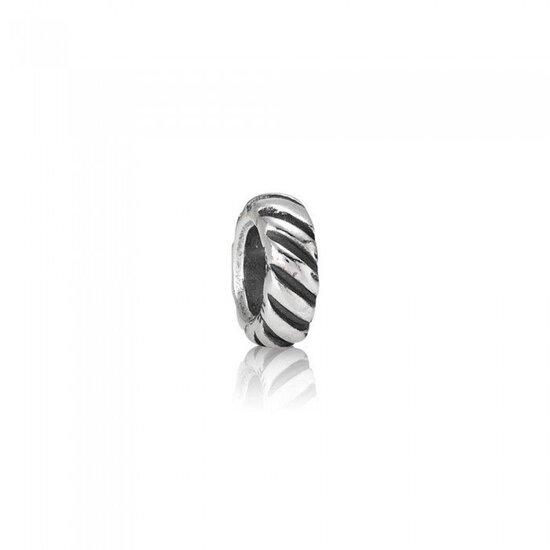 Pandora PRE-OWNED PANDORA 790156C zilveren spacer Candy Cane