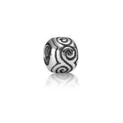 PRE-OWNED PANDORA 790228C zilveren bedel swirls