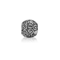 PRE-OWNED PANDORA 790161C zilveren bedel kleine swirls