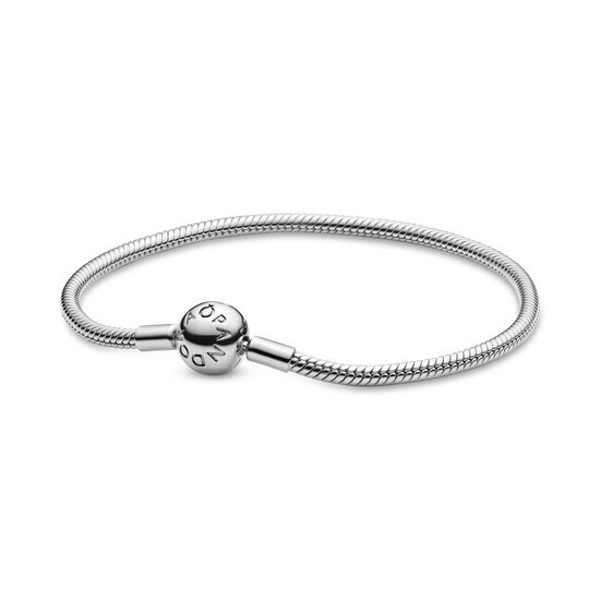Pandora PANDORA 594595C00 Snake chain sterling silver bracelet with round clasp