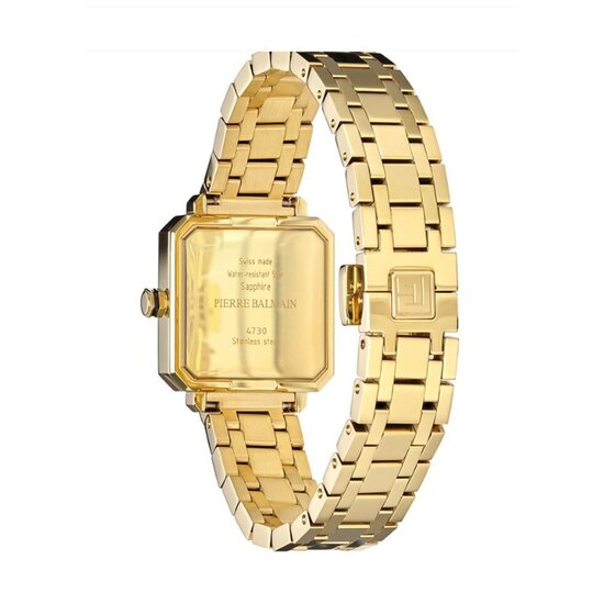 Balmain Watches BALMAIN B47303366 Eirini square 26 mm, staal doublé, vierkant, zwarte wijzerplaat, saffier glas, 5Atm
