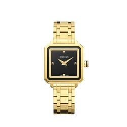 BALMAIN B47303366 Eirini square 26 mm, staal doublé, vierkant, zwarte wijzerplaat
