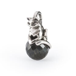 TROLLBEADS TAGPE-00091 Zilveren hanger met glas: Rustige tijger