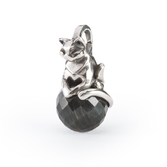 Trollbeads TROLLBEADS TAGPE-00091 Zilveren hanger met glas: Rustige tijger