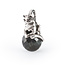 Trollbeads TROLLBEADS TAGPE-00091 Zilveren hanger met glas: Rustige tijger